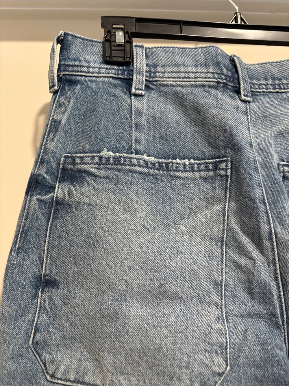 Lucky Wide Leg High Rise Barrell Denim Jeans - Faded Blue - Picture 6 of 8
